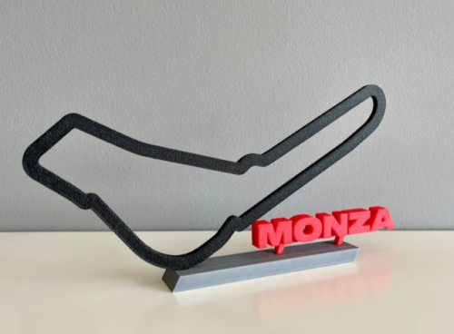 Circuito di Monza in stampa 3d in plastica